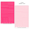 Add a bold pop of color to your pages with these alphabet tile stickers—perfect for titles, captions, labels, and playful accents in all your creative projects. This set includes two colorways: neon pink with white letters and baby pink with white letters, offering the perfect mix of eye-catching and soft pastel tones.