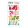 Add a playful pop of holiday cheer to your planning and crafting with these Christmas tree stickers in fun, festive patterns and colors. Featuring a mix of charmingly tiny trees—most at 1 1/2" tall with a few even smaller at just 3/4"—these stickers are the perfect size for planners, calendars, travelers notebooks, and small paper projects. Bursting with bright holiday hues like red, hot pink, pink, yellow, green, and teal, each tree brings a modern twist to classic Christmas vibes. Printed on smooth white sticker paper, they’re easy to peel and stick, and safe for long-term use thanks to their acid- and lignin-free composition. Carefully packaged in a cello bag with a cardstock label, these stickers are thoughtfully designed and printed in South Carolina.