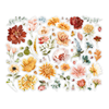 Fall flower scrapbooking pop-out die-cuts on a convenient sheet. Perfect for adding dimension and autumn charm to scrapbook pages, cards, journals, and crafts.