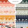Autumn scallop border stickers from Pretty Little Studio’s Heartwarming Collection, perfect for adding cozy fall charm to planners, scrapbooks, journals, and crafts. Made in USA