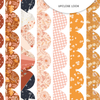Shop 12" Double-Sided Scallop Border Cut-Aparts from the Heartwarming Collection, featuring warm autumn and earthy colors perfect for scrapbooking, journaling, cards, planners, and paper crafts.