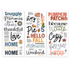 Fall scrapbooking word titles, tiny quotes & icons featuring Hello Fall, Pumpkin Patch, Thankful for You and more. 48 pieces on pop-out, acid-free cardstock.