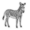 Vintage Die-Cut | Zebra