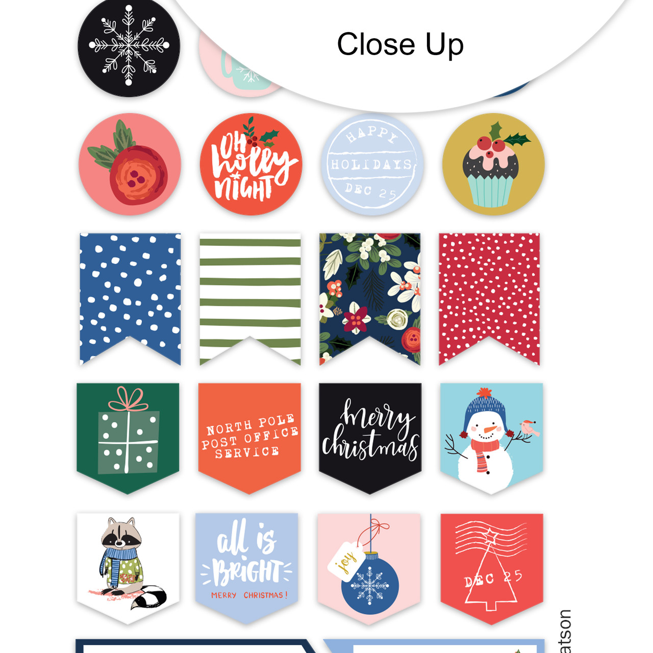 Happy Holiday Seasonal Planner Stickers 500 Cute Stickers, Monthly