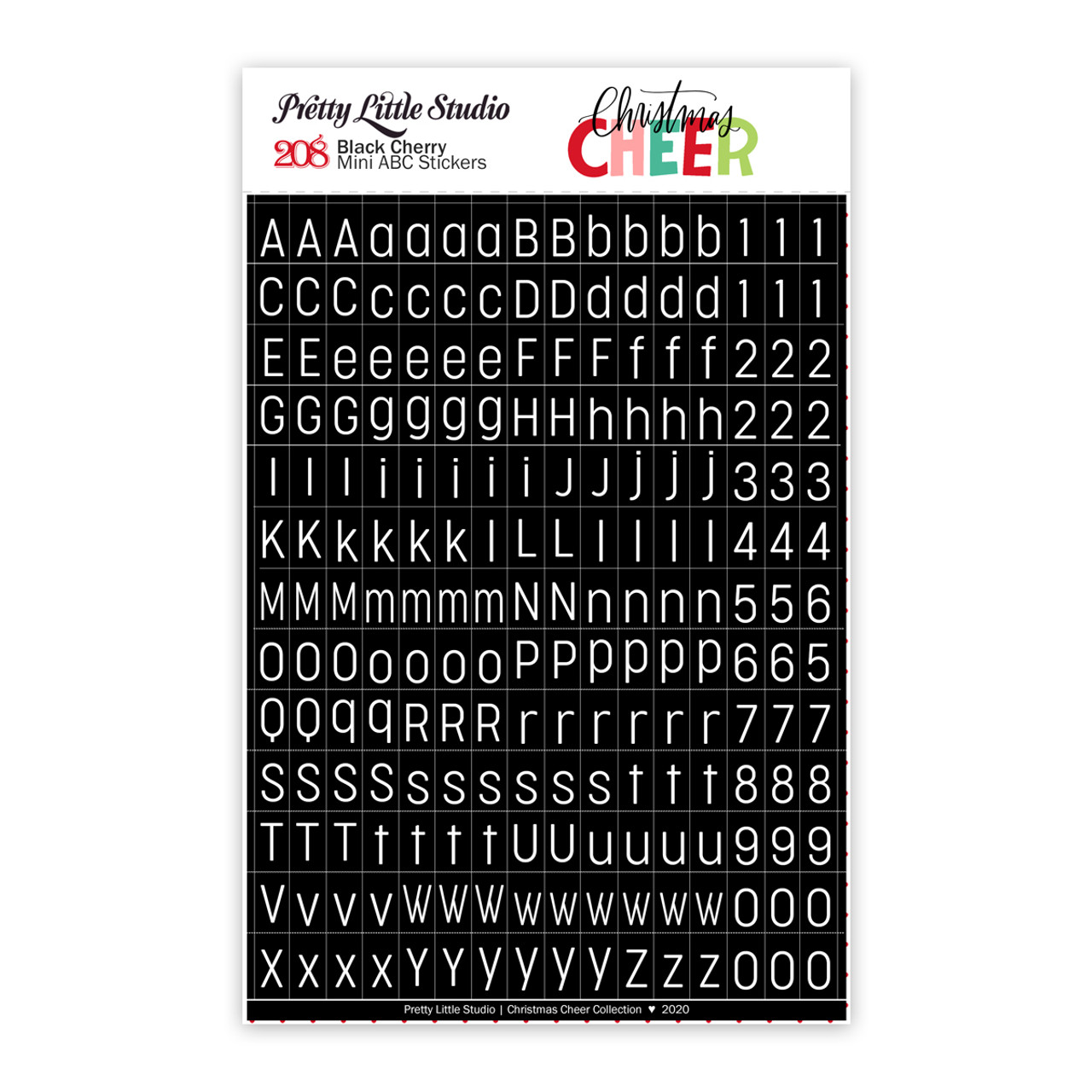 Stickers | ABC Tile | Black Cherry
