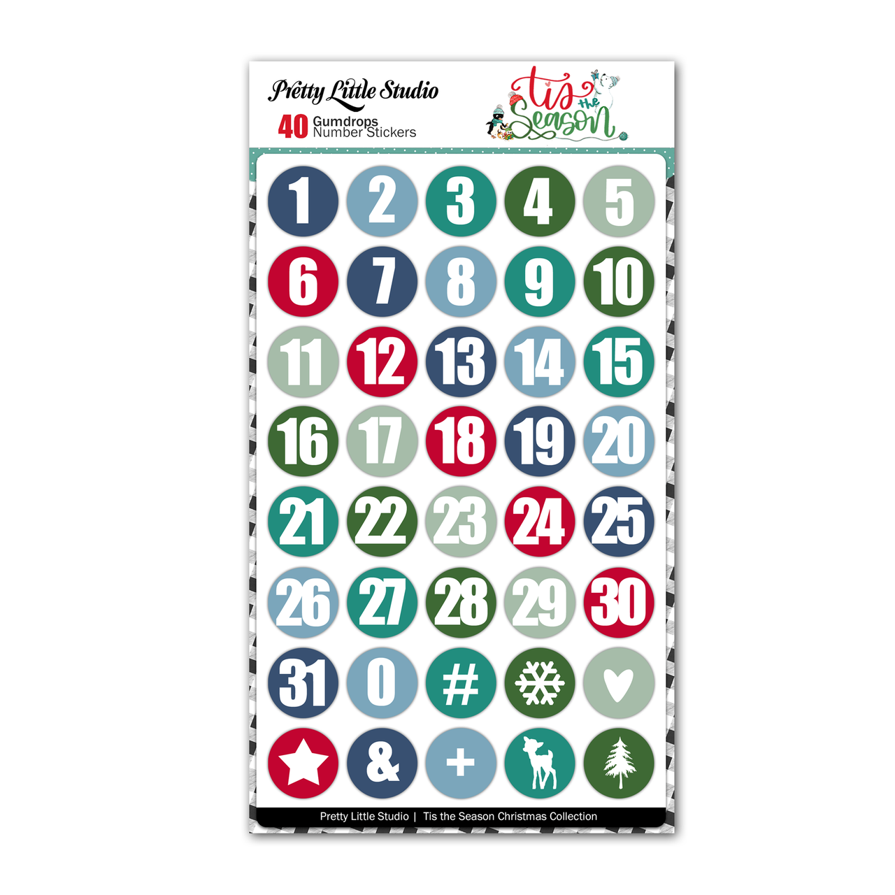 Stickers  Gumdrops Numbers - Pretty Little Studio