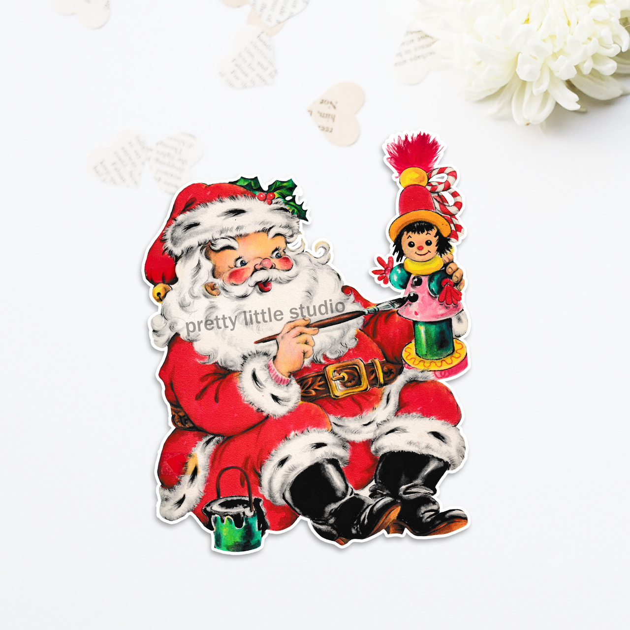 Stickers  Santa Claus (vintage) - Pretty Little Studio