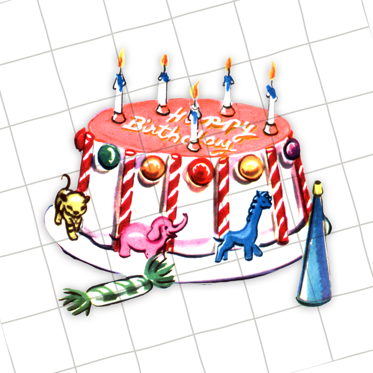 Happy Birthday Cake GIFs | Funimada.com