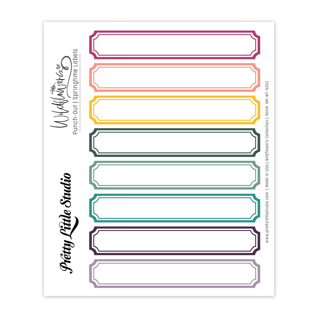 Punch-Out | Springtime Labels - Pretty Little Studio