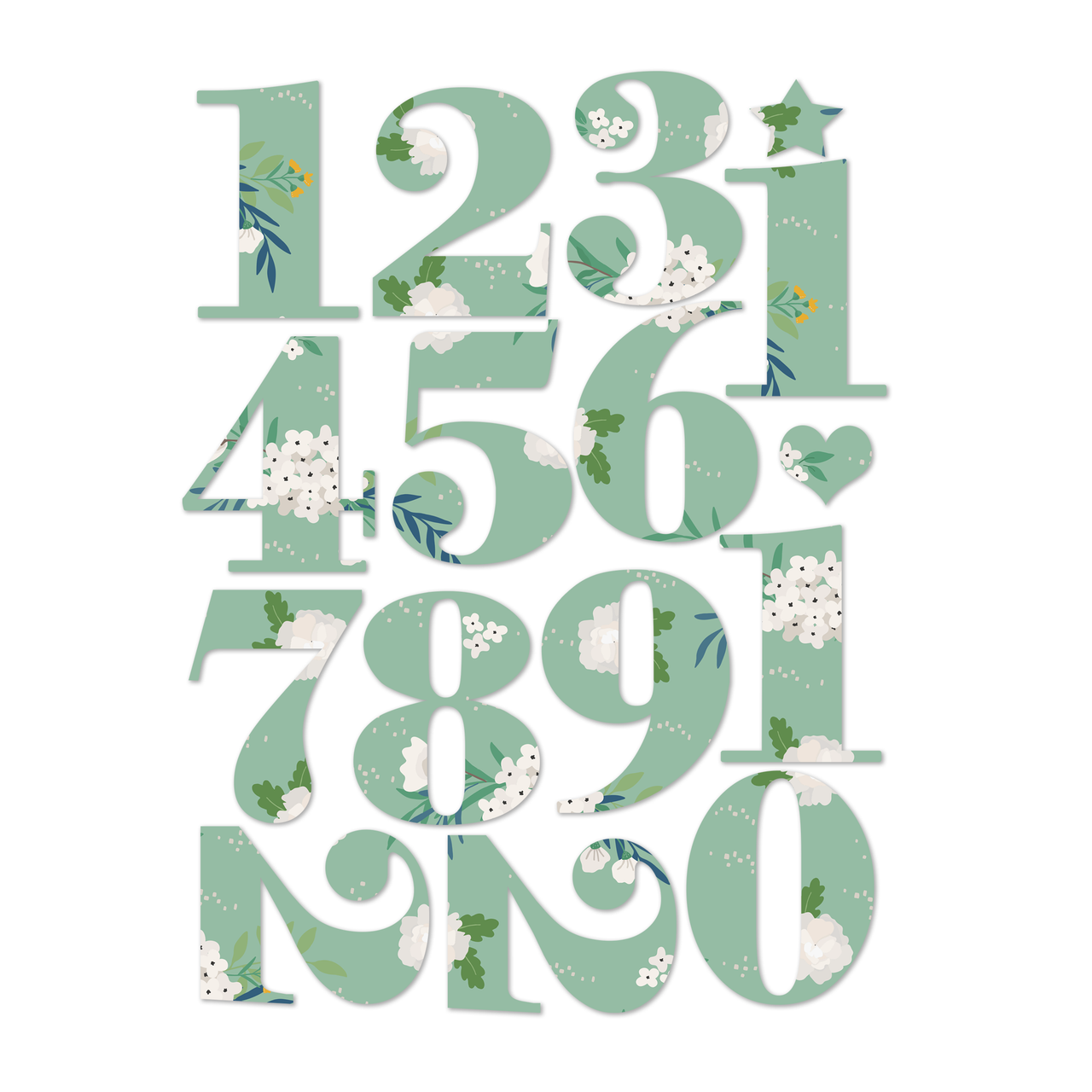 Stickers  Gumdrops Numbers - Pretty Little Studio