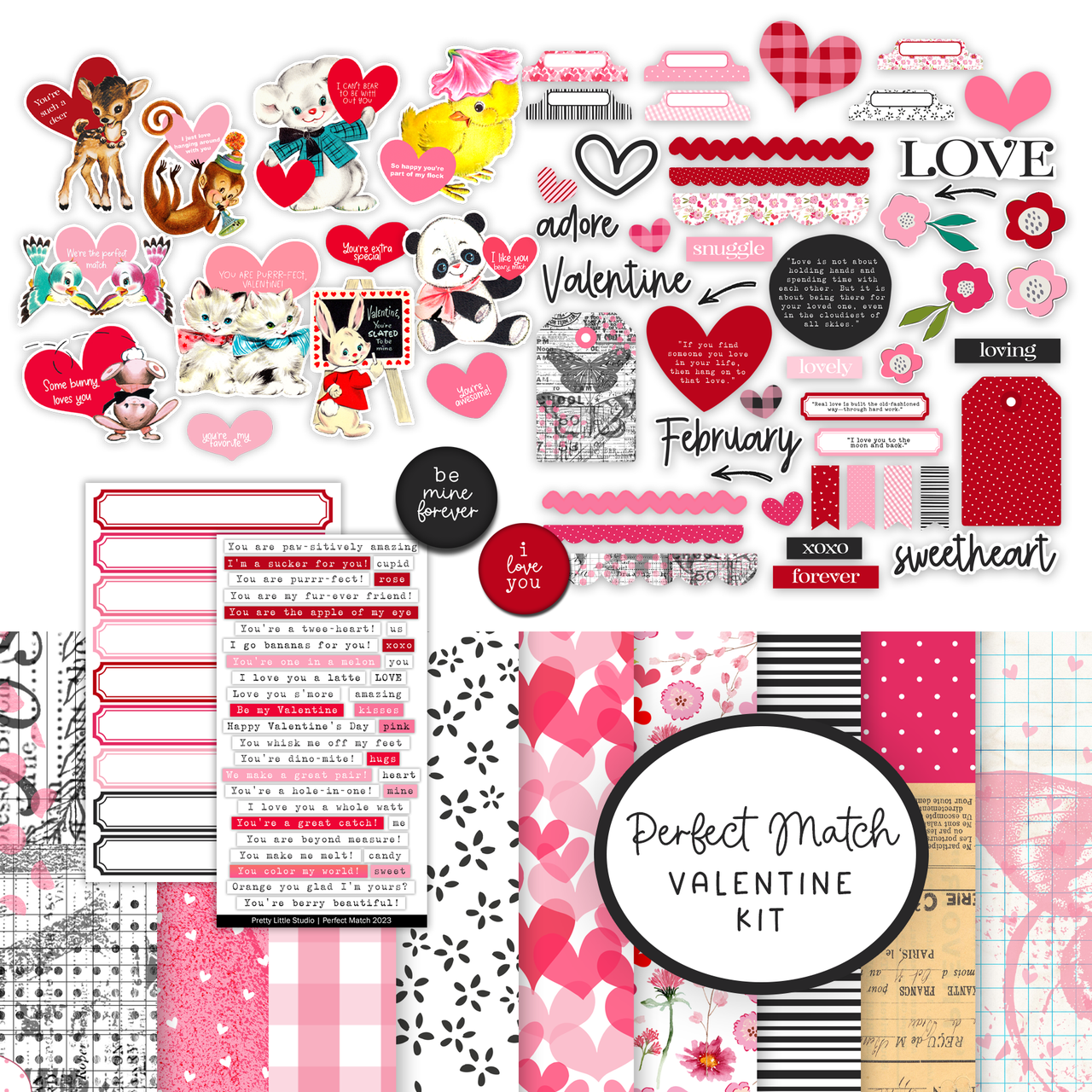 KIT  Perfect Match Valentine - Pretty Little Studio