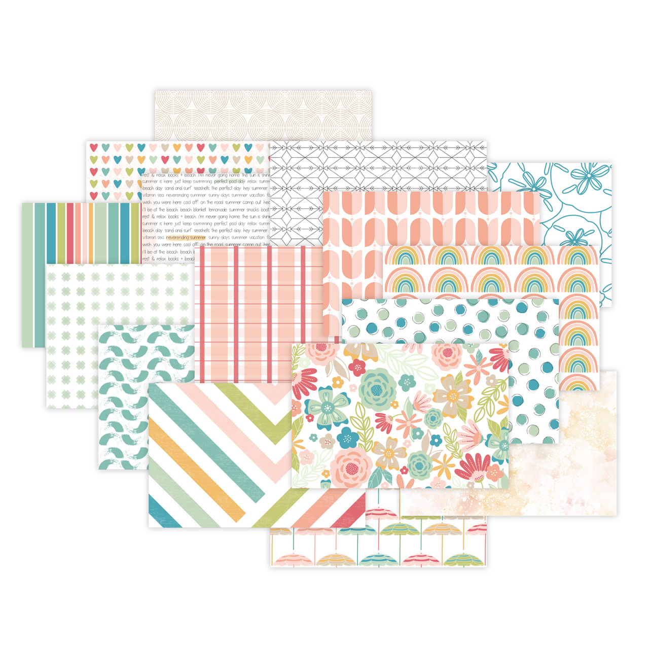 PRETTY LITTLE STUDIO Paper Pack  Hey Summer 4x6 (single-sided