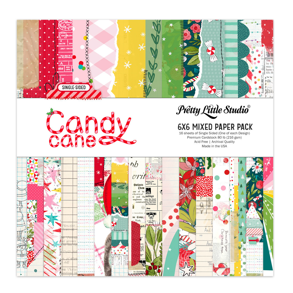 Candy Cane Christmas 6x6 Single Sided Paper Pack