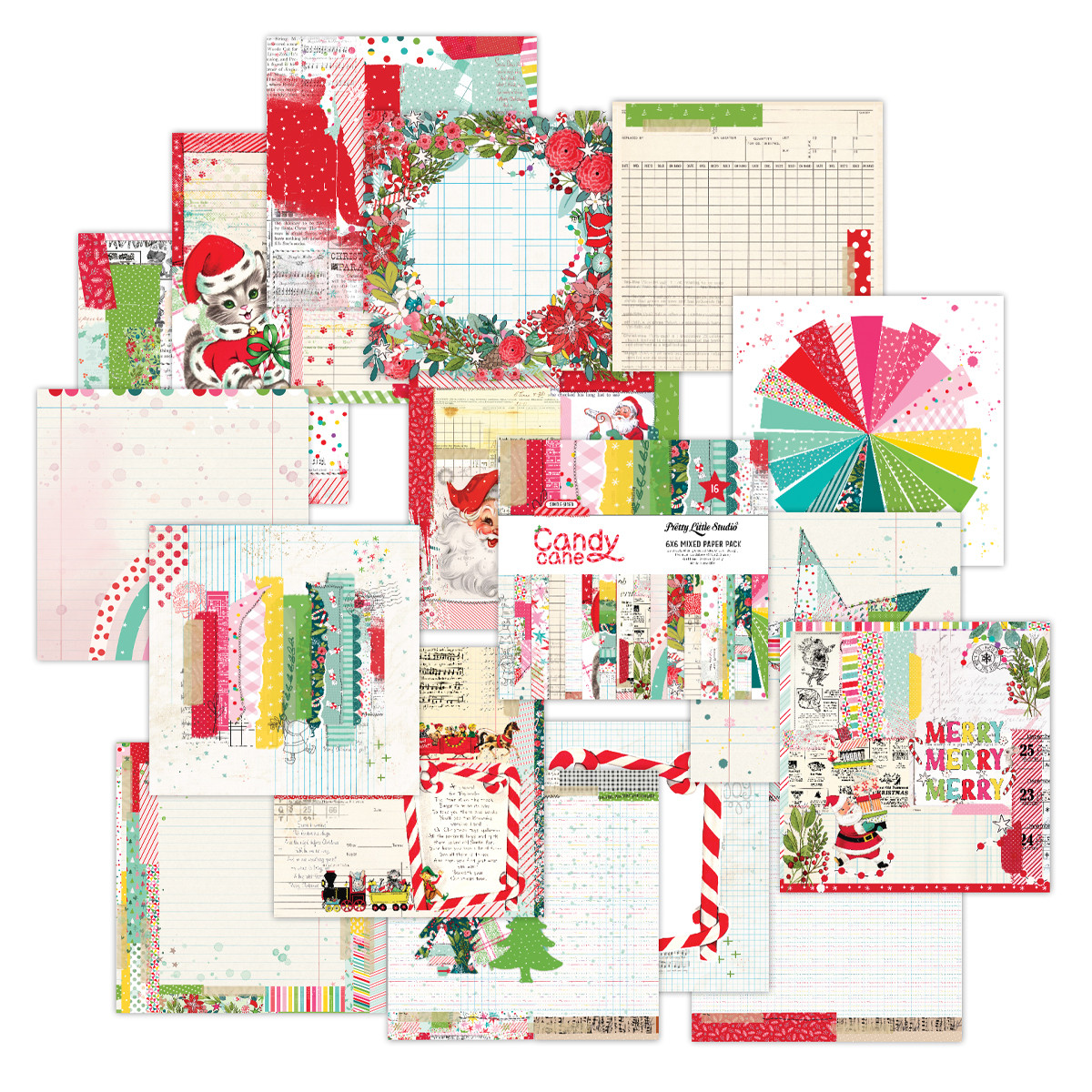 Candy Cane Christmas 6x6 Single Sided Paper Pack