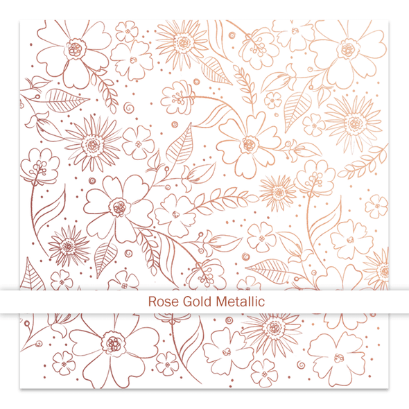 Metallic Vellum | Bloom 8x8 | Rose Gold