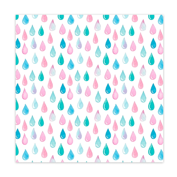 Paper | Raindrops 12x12 (single-sided)