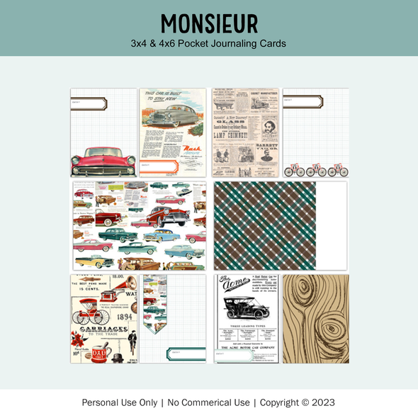Digital | Monsieur Pocket Cards