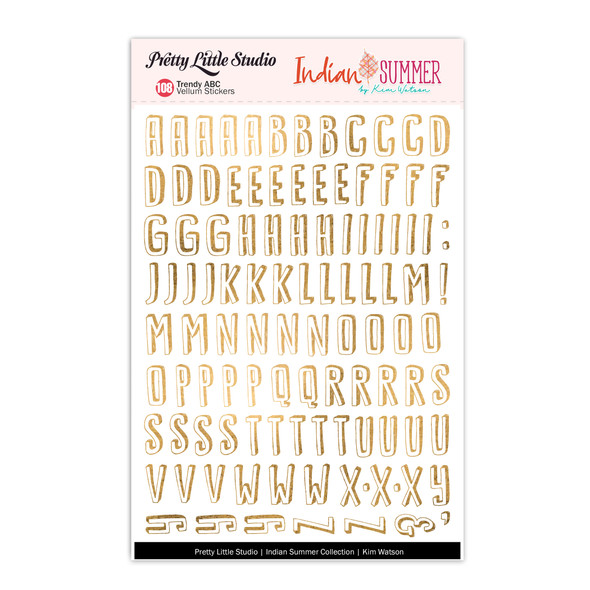 Stickers | Trendy ABC | Gold Clear