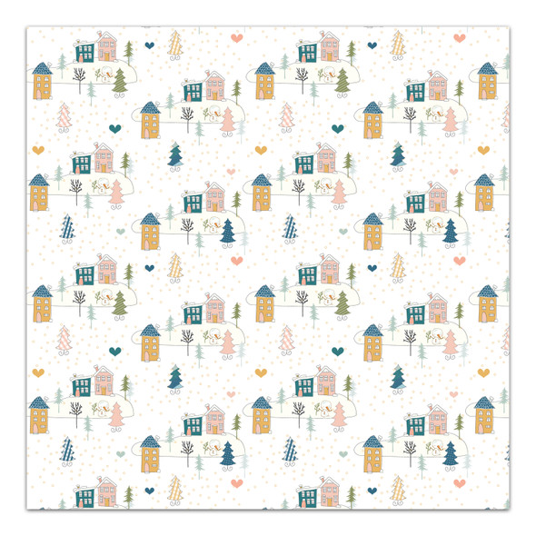 Clear | Snowy Village 8x8