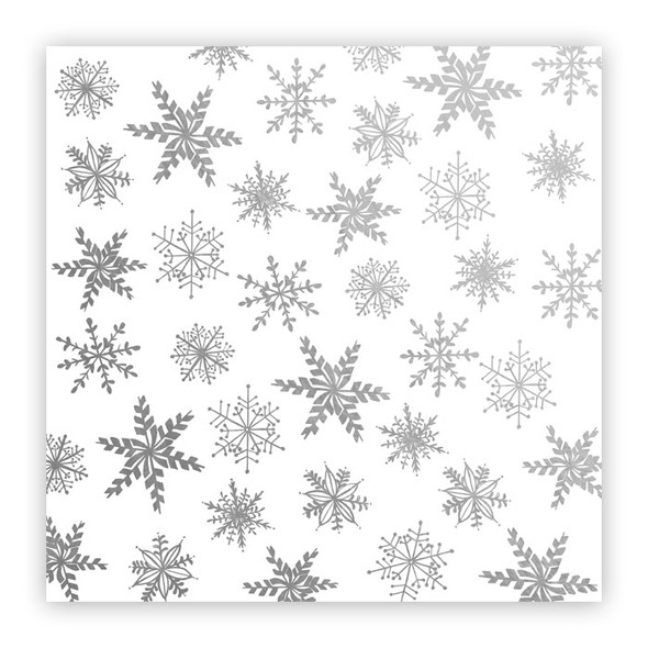 Metallic Vellum | December Snow | Silver 8x8