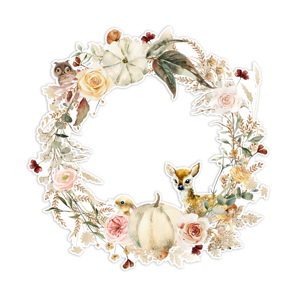 Die-Cut | Pumpkin Patch Wreath | 11 inch