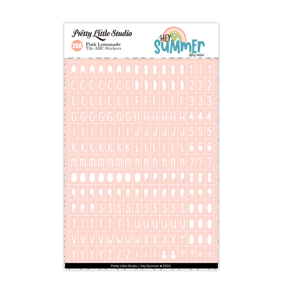 Stickers | Mini ABC | Pink Lemonade