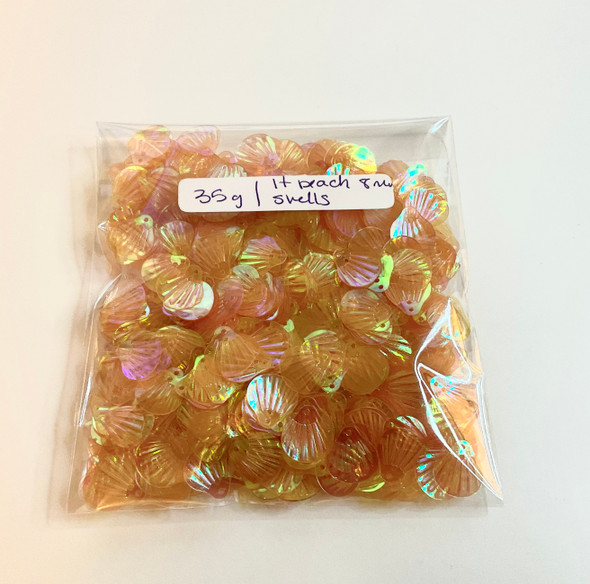 Bulk Sequins | Lt Peach Shells (35 g)