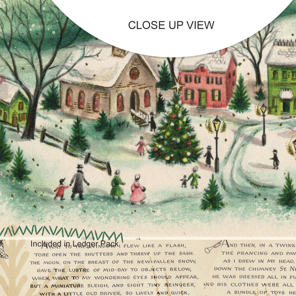 (PRE-ORDER) Paper | Snowy Village 8x8 (single-sided)