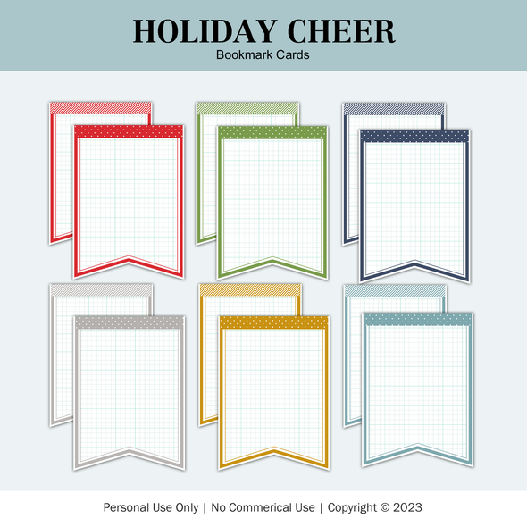 Digital | Holiday Cheer Bookmark Tags