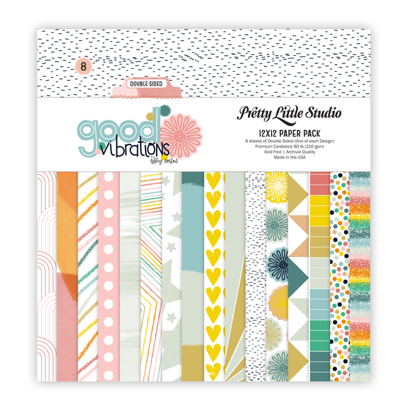 Paper Pack | Good Vibrations 12x12 Double Sided (8 sheets)