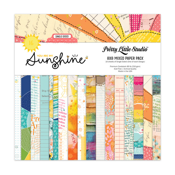 Paper Pack | Sunshine MIXED 8x8