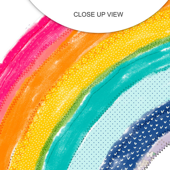 This brightly colored rainbow  die-cut is versatile and can add a pop of color and dimension to a variety of crafting projects such as paper crafts, scrapbooking, junk journals, planners, and more.