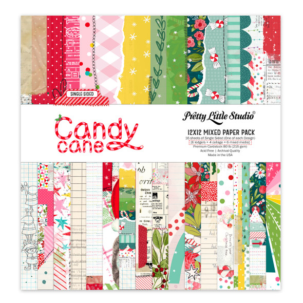 This pack includes sixteen 12" x 12" single-sided sheets of cardstock. This paper can be used for scrapbooking, journaling, photo albums, card making, tags, and other paper crafting projects.