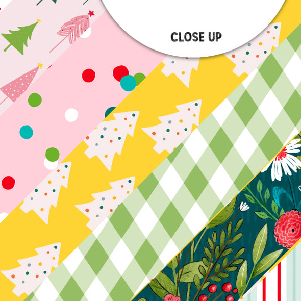 Decked in Ribbon 12x12 Scrapbooking Paper