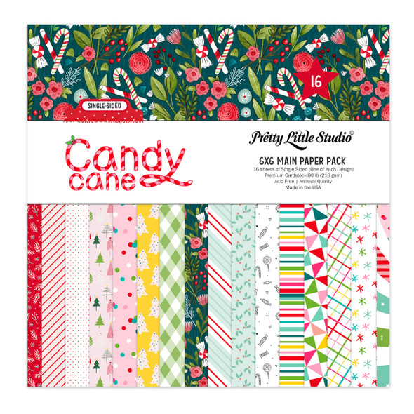 This paper pack includes sixteen 6" x 6" single sided sheets of cardstock. This paper can be used for scrapbooking, journaling, photo albums, card making, tags, and other paper crafting projects.
