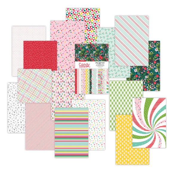 This paper pack includes sixteen 6" x 9" single sided sheets of cardstock. This paper can be used for scrapbooking, journaling, photo albums, card making, tags, and other paper crafting projects.