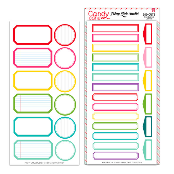 Add pops of color and festive function to your holiday crafting with these brightly colored Christmas label punch-outs! Featuring a fun variety of shapes and colors, these die-cut labels are perfect for journaling spots, titles, layering elements, or decorative accents in scrapbooks, junk journals, planners, cards, and more.