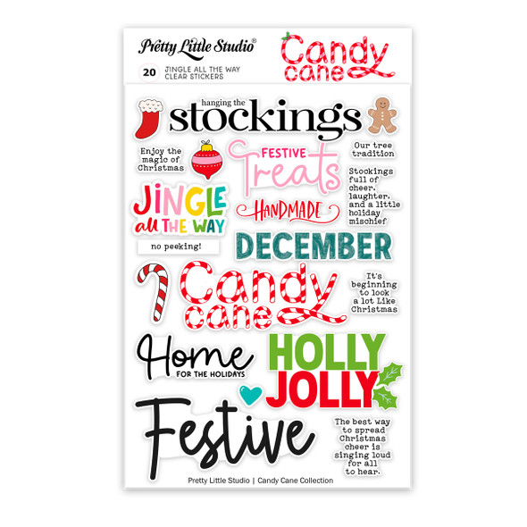 Add a burst of festive fun to your scrapbook pages, gift tags, journals, and holiday crafts with this fun, festive, and colorful Christmas word ephemera sticker set! Featuring a playful mix of seasonal phrases in a variety of bright colors and whimsical fonts, these clear stickers instantly bring warmth and joy to any creative project. Whether you're capturing memories or adding flair to your Christmas cards, these high-quality stickers are both eye-catching and easy to use. Designed to be acid-free and safe for long-term projects, this USA-made sticker sheet is perfect for crafters who love to celebrate the season in style.