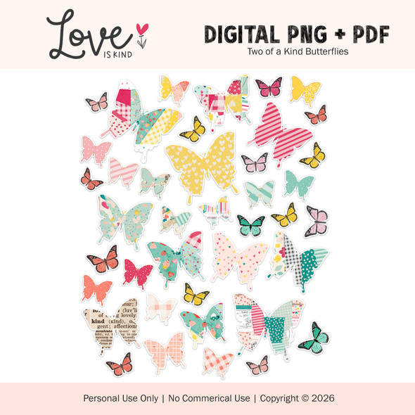Digital | Two of a Kind Butterflies