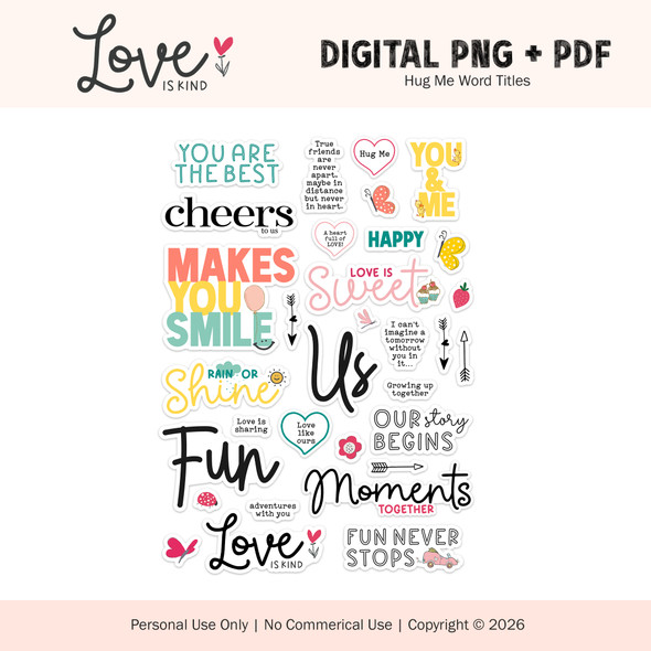 Digital | Hug Me Words