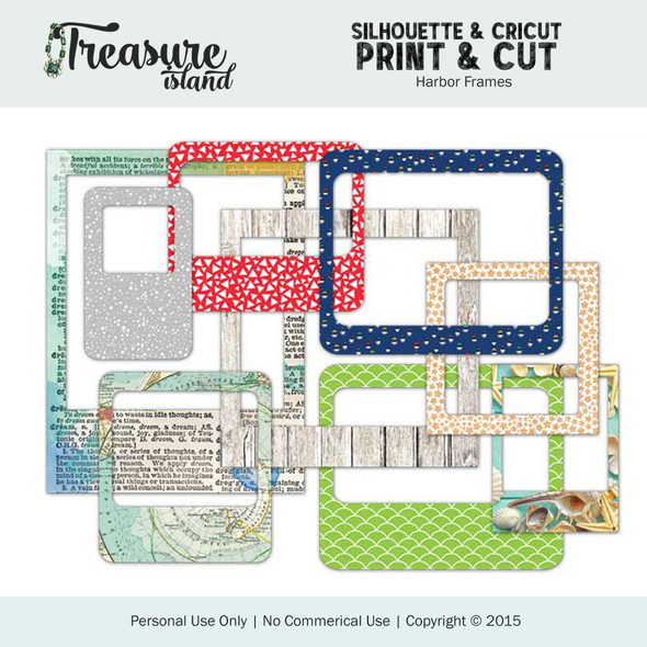 Digital + Print & Cut | Treasure Island Frames