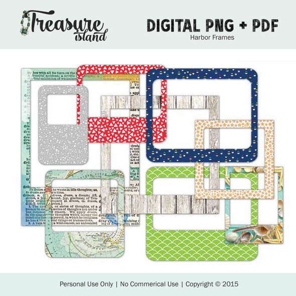 Digital + Print & Cut | Treasure Island Frames