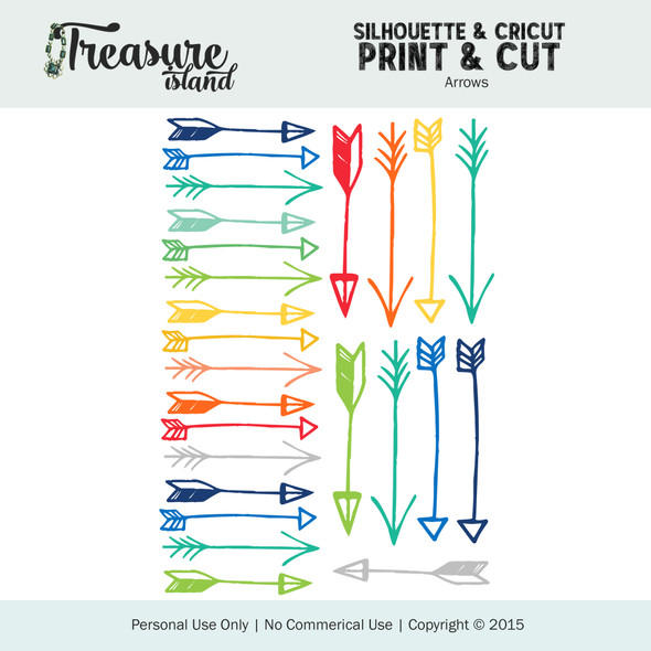Digital + Print & Cut | Treasure Island Arrows