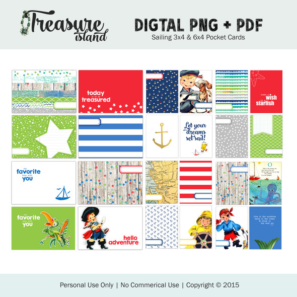Digital | Sailing Pocket Cards (36 cards)
