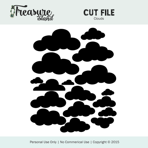 Cut File | Treasure Island Clouds