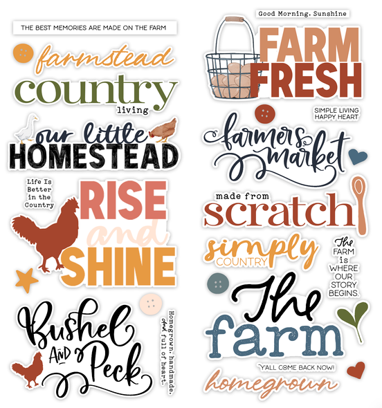 Die-Cuts | Farm Fresh Word Titles 6x12