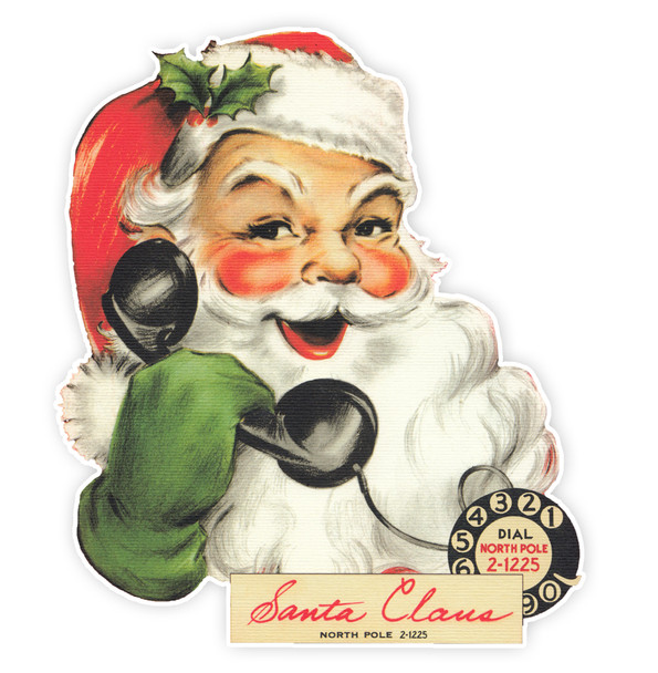 Vintage Die-Cut | Santa #25 | 6 inch