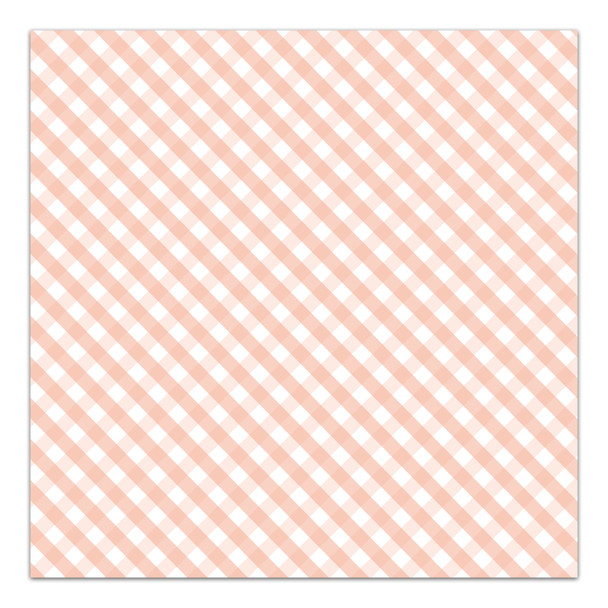 Paper | A Button Nose | Peach 12x12 (single-sided)