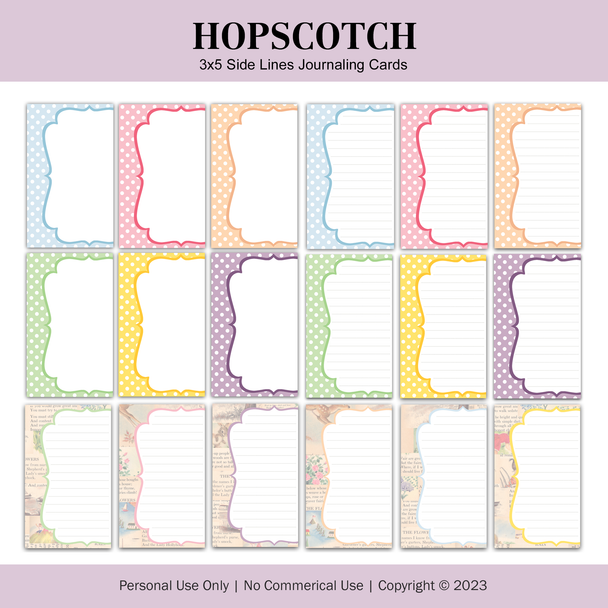 Digital | Hopscotch 3x5 Sidelines Journaling