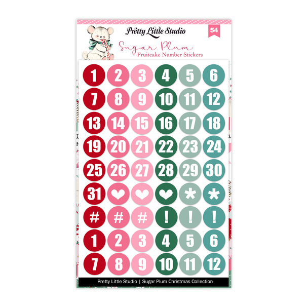 Stickers | Fruitcake Numbers